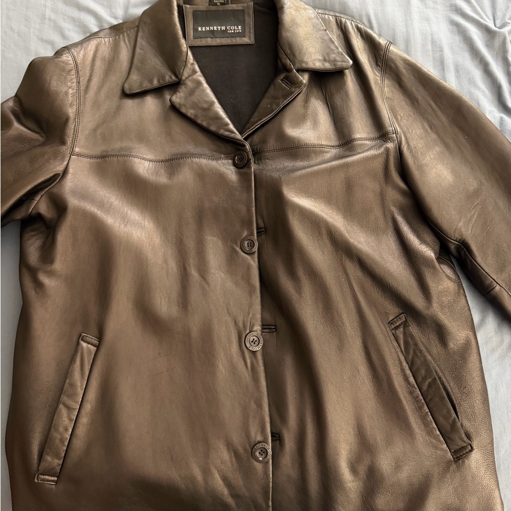 Kenneth Cole New York Men’s Leather Jacket